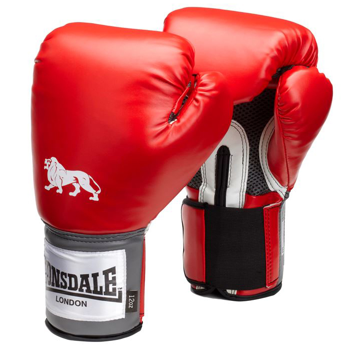 Gants de boxe Lonsdale Pro Training rouge sportoutlet.fr