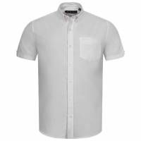 BEN SHERMAN Oxford Men Short-sleeved Shirt 1013388-WHITE