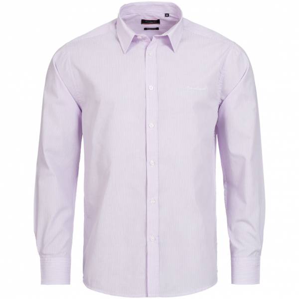 Pierre Cardin Herren Langarm Hemd Pink
