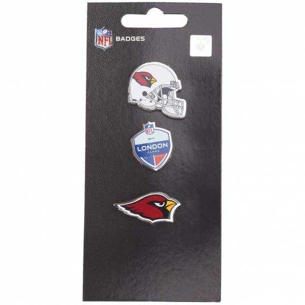 Cardinals de l'Arizona NFL Pins métalliques Ensemble de 3 BDNF3HELAC