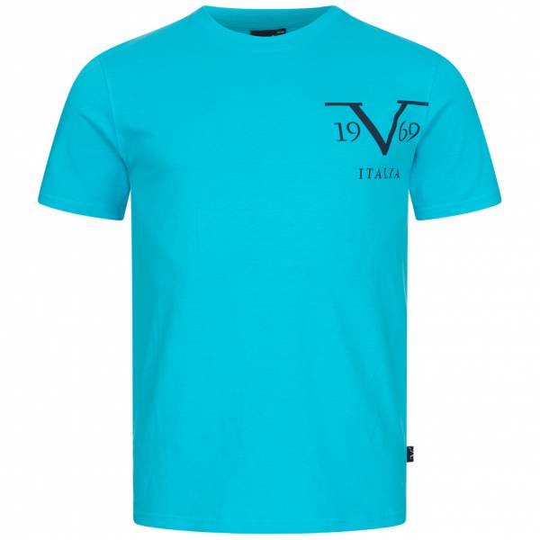 19V69 Versace 1969 Big Logo Herren T-Shirt VI20SS0010B türkis