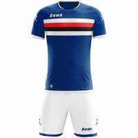 Zeus Icon Teamwear Set Koszulka ze spodenkami royal blue biały