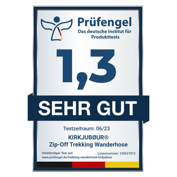 KIRKJUBØUR® Zip-Off Heren 2-in-1 Wandel en trekking broek marineblauw