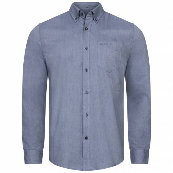 Image of BEN SHERMAN Oxford Uomo Camicia a maniche lunghe 0076260-BLU SCURO