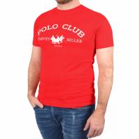 Harvey Miller Polo Club Fashion Mężczyźni T-shirt HRM4490 Czerwony