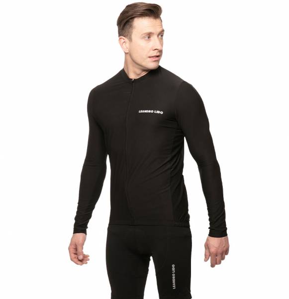 LEANDRO LIDO &quot;Procida&quot; Men Long-sleeved Cycling Top black