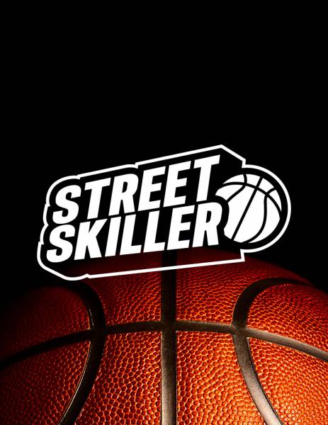 STREETSKILLER "Ultimate Grip" Basketball schwarz/rot