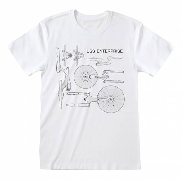 Vaisseau Enterprise Enterprise Specs Hommes T-shirt STT06292TSW
