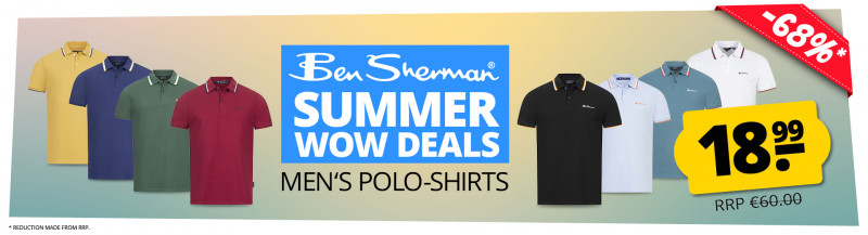 BEN SHERMAN SUMMER WOW DEALS only 18,99 €