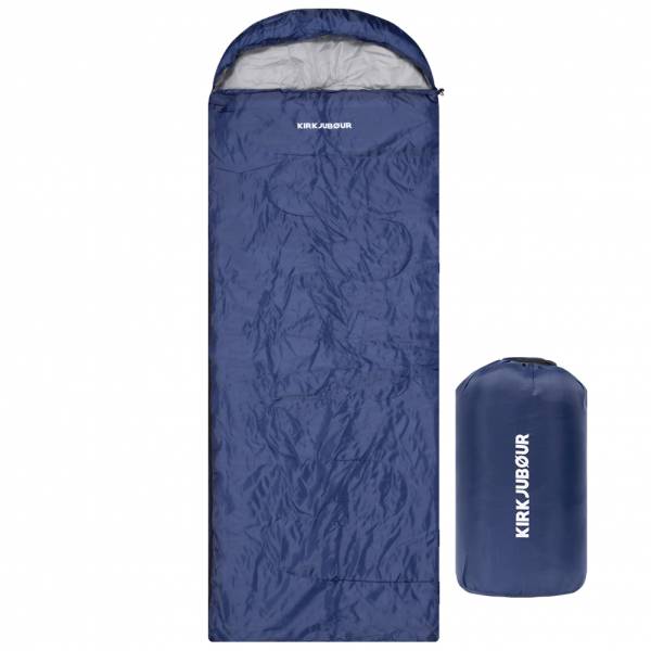 KIRKJUBØUR® &quot;Søvn&quot; Outdoor Schlafsack 220 x 75 cm 15 °C navy