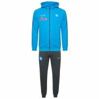 SSC Neapel EA7 Emporio Armani Heren Trainingspak met capuchon blauw EASSCN23RU09-AZZURRO