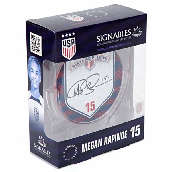 USA Megan Rapinoe #15 Pallone da calcio Oggetto da collezione 14 cm 850032256865