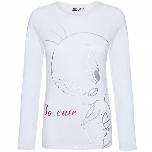 Tweety Warner Bros. Femmes Haut à manches longues E12F6096.I06.F-blanc optique