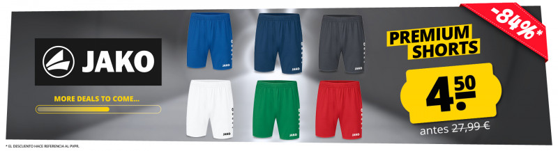 Jako shorts premium solo 4,5 €