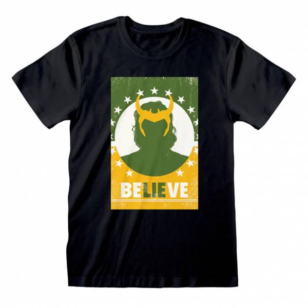 Loki Marvel Believe Men T-shirt LOK01972TSB