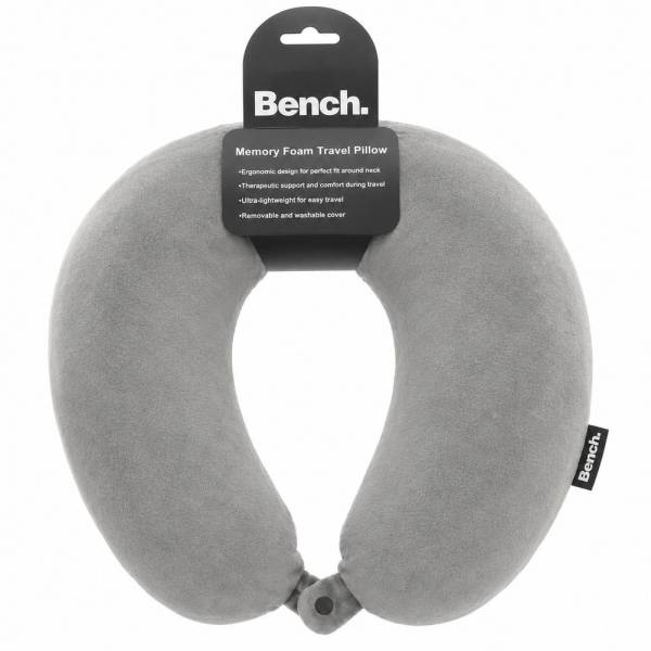 Bench Memory Foam Travel Poduszka pod szyję N1-szara