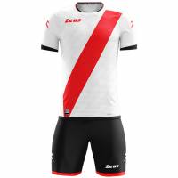 Zeus Icon Teamwear Set Trikot mit Shorts weiß rot