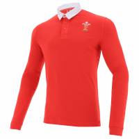 Wales WRU macron Rugby Herren Langarm Trikot 58195692