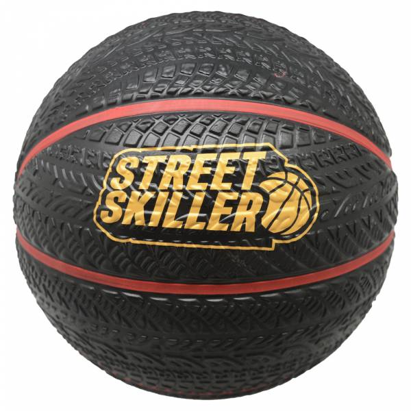 STREETSKILLER &quot;Ultimate Grip&quot; Balón de baloncesto negro/rojo