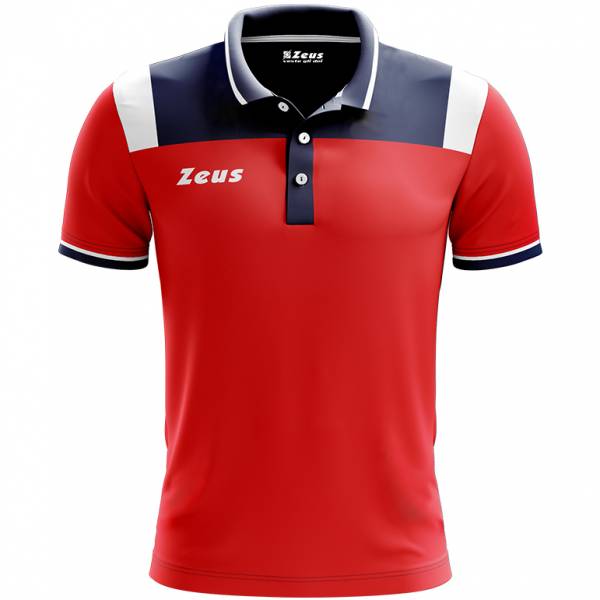 Zeus Vesuvio Men Polo Shirt navy red