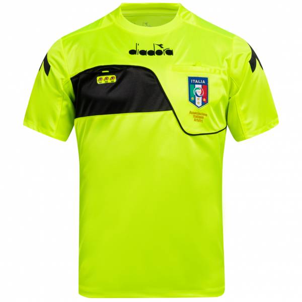 Italia AIA Match Diadora Uomo Maglia da arbitro a maniche corte 102.173011-97015