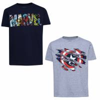MARVEL Captain America Kinderen T-shirt 2-pak FCBPK129MUL