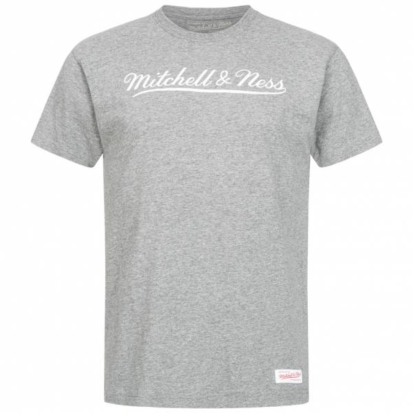 Mitchell & Ness Script Hombre Camiseta MN-BRA-SCRPTLOGOTRAD-GRYWHT