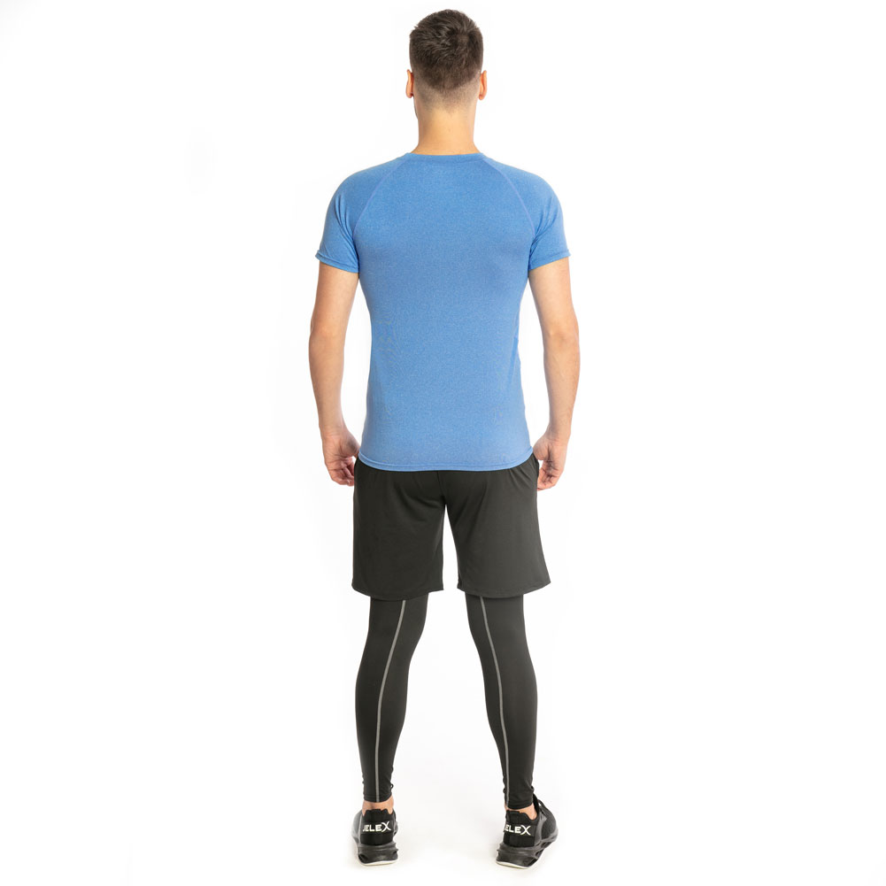 SportSpar 3-tlg. | JELEX Fitness-Set blau-schwarz Herren Sportinator