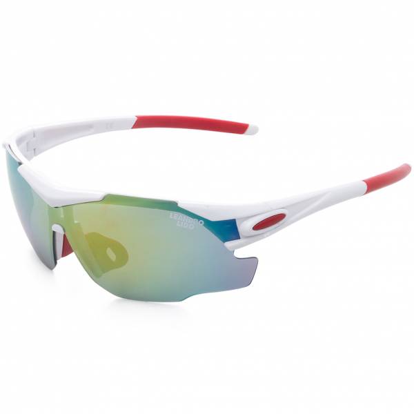 LEANDRO LIDO Challenger One Lunettes de soleil pour le sport coloré/blanc