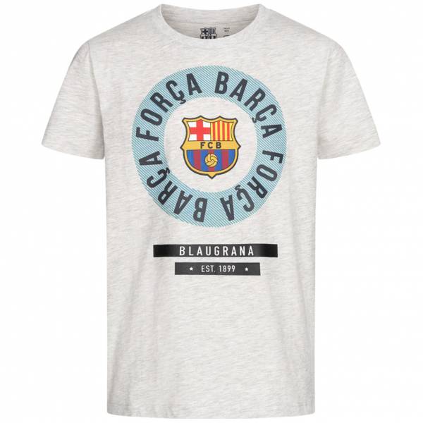 FC Barcelona Emblem Boy T-shirt White FCB-3-399B