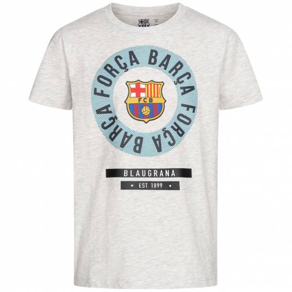 FC Barcelona Emblem Garçon T-shirt Blanc FCB-3-399B