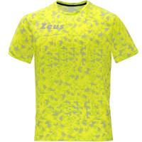 Zeus Pixel Hommes Maillot de fitness jaune fluo