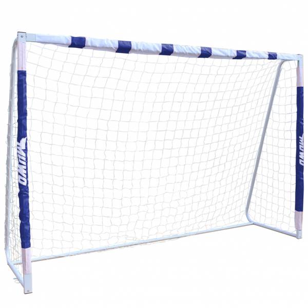 MUWO Grande cage de football en acier 3 x 2 m bleu/blanc