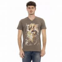 TRUSSARDI Action Men Conqueror V-neck T-shirt Braun 2AT108004