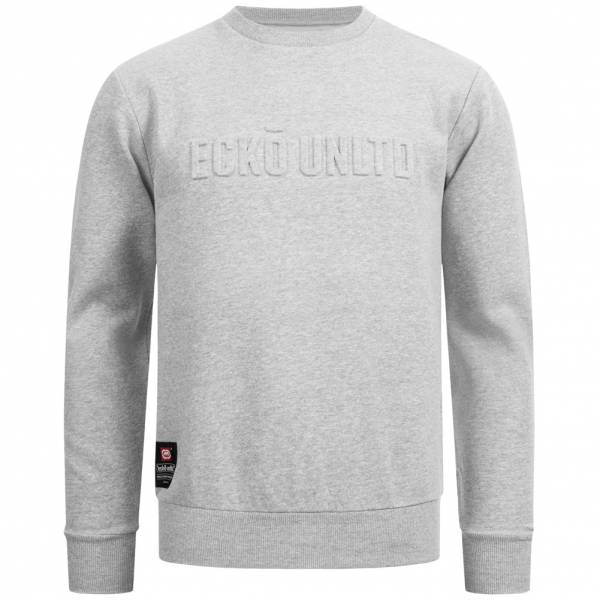 Ecko Unltd. Tesl Hommes Sweat-shirt ESK04737 Gris chiné