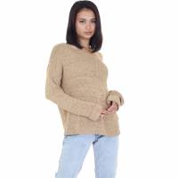 BRAVE SOUL Health Femmes Pull LK-248SANTÉ TAUPE