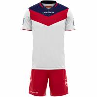 Givova Kit Campo Set Jersey + Shorts red / white