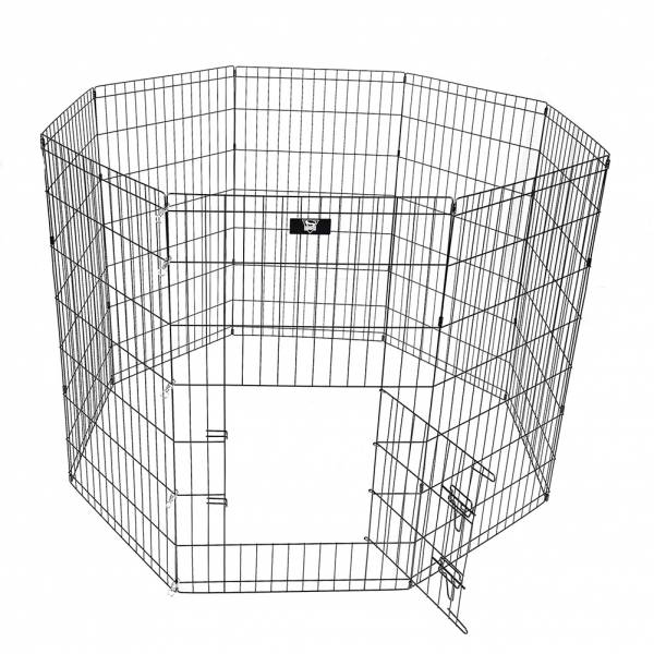 SPOCADO &quot;United&quot; Free-range enclosure 8 pcs. foldable 107 × 61 cm black