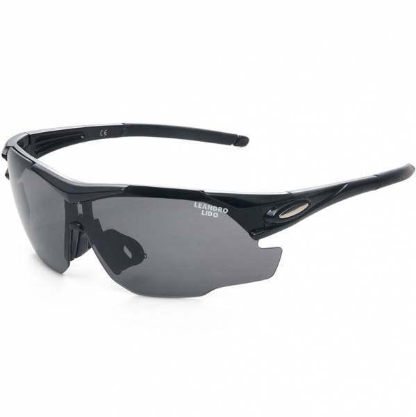 LEANDRO LIDO Challenger One Sportowe okulary przeciwsłoneczne czarny