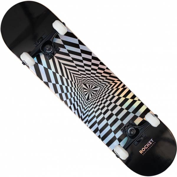 Rocket Prism Foil Silver 7.75&quot; Skate-board RKT-COM-1554