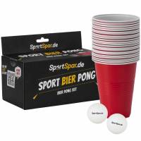 SportSpar.de Zestaw do beer ponga z kubkami i piłeczkami