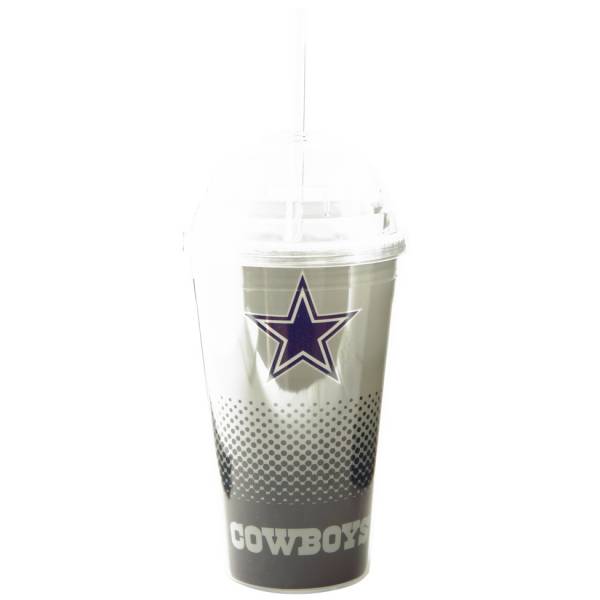 Cowboys de Dallas NFL Fan Gobelet avec paille DWNFLFADETSRDC