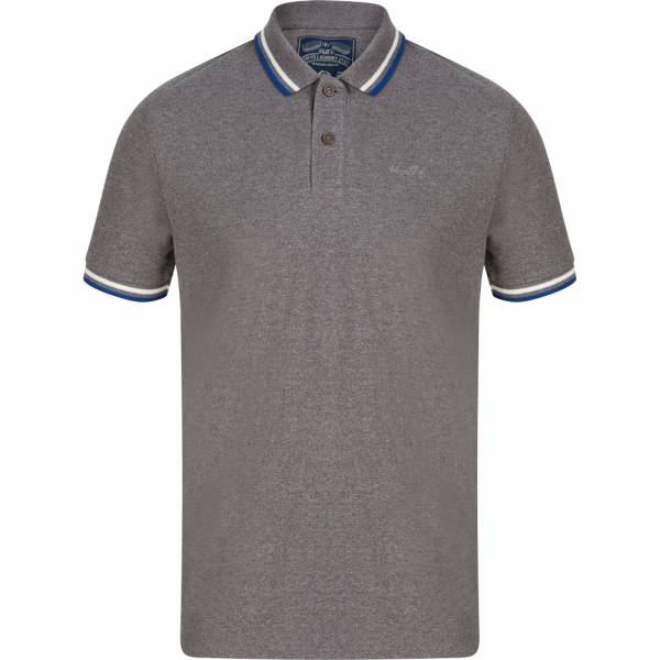 Tokyo Laundry Thornwood Heren Poloshirt 1X15426R1 Donkermeeuw Grijs