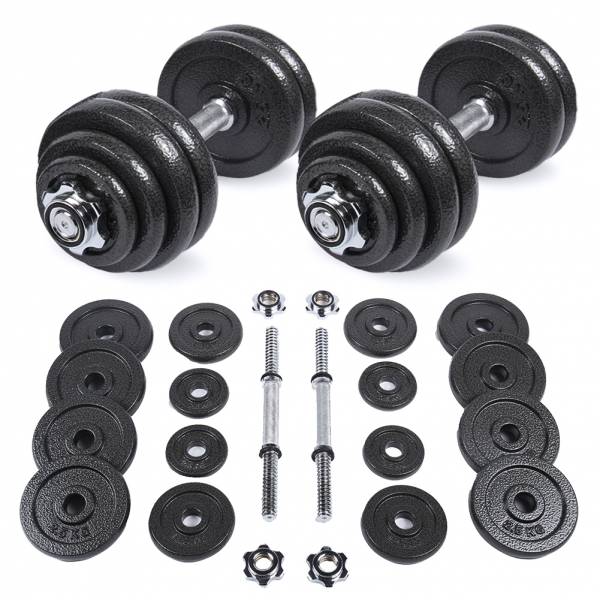 SPORTINATOR "Machine" Kurzhantel Set 30 kg mit Koffer