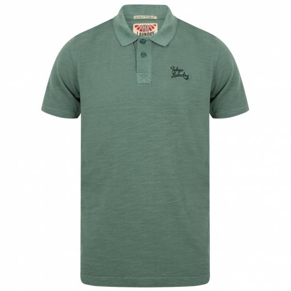 Tokyo Laundry Don Slub Pique Cotton Herren Polo-Shirt 1X10736 Mediterranea
