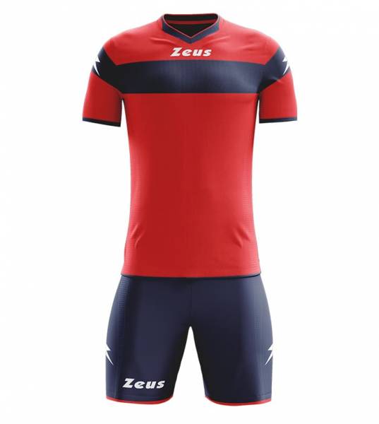 Zeus Kit Apollo Set da calcio + Shorts 2 pezzi rosso/blu