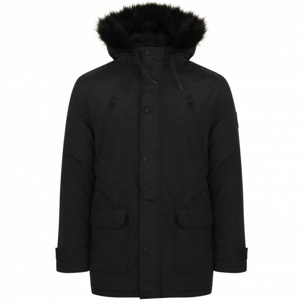 Tokyo Laundry Lenart Fur Trim Hooded Parka Jacket Herren Jacke 1J11547B