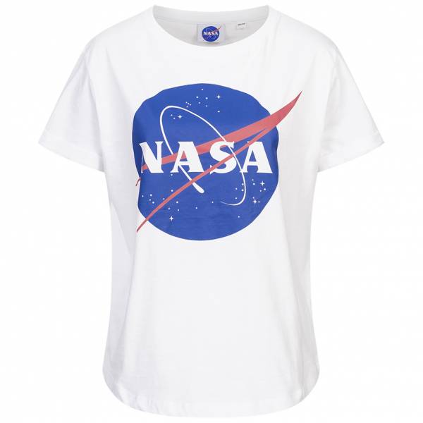 NASA Circle Logo Mujer Camiseta TMLTS007WHT