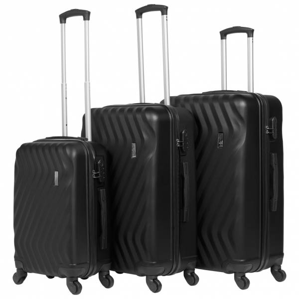 VERTICAL STUDIO &quot;Reikiavik&quot; Maleta Set de 3 20&quot; 25&quot; 28&quot; negro