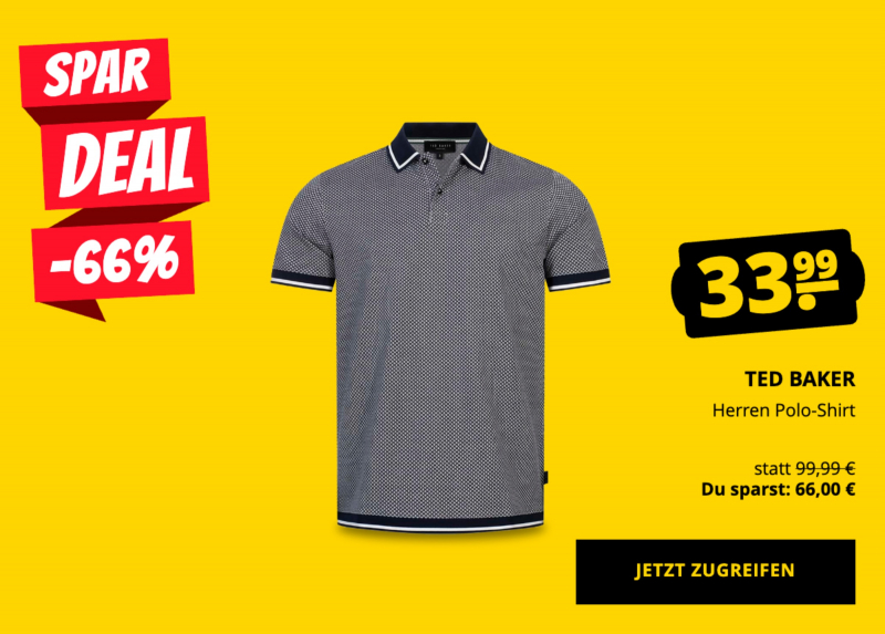 TED BAKER Herren Polo-Shirt nur 33,99 €!